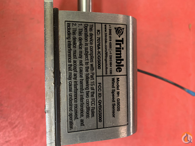 Trimble Trimble Wind Speed Anemometer Miscellaneous Parts Crane Part for Sale in Cleveland Ohio  Crane Network image 2