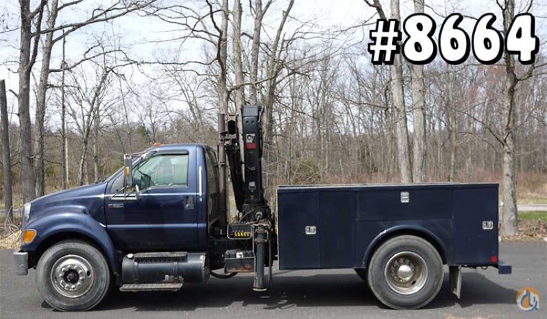 Sold 8664 - 2008 FORD F650 SD; HIAB 077CLX KNUCKLEBOOM; 4.5