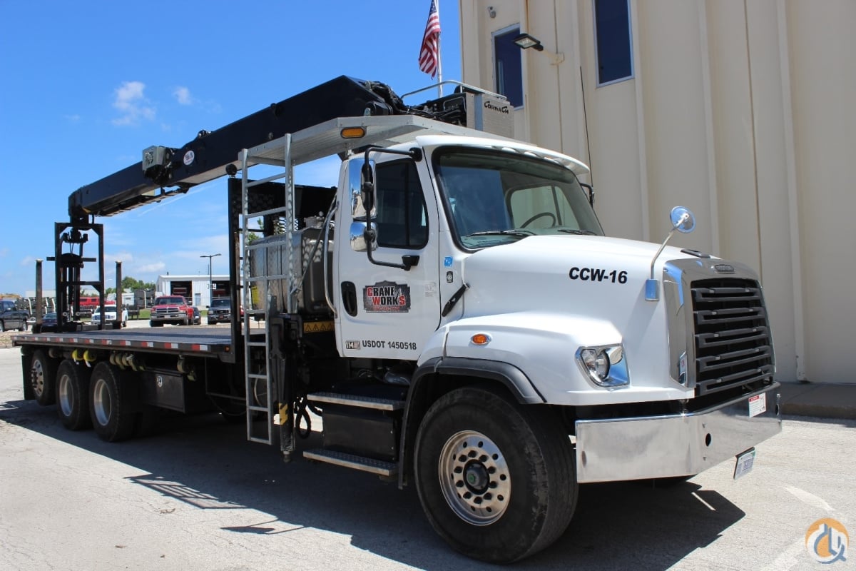 Cormach 30000 WB65 wallboard crane mounted to 2016 Freightliner 114SD