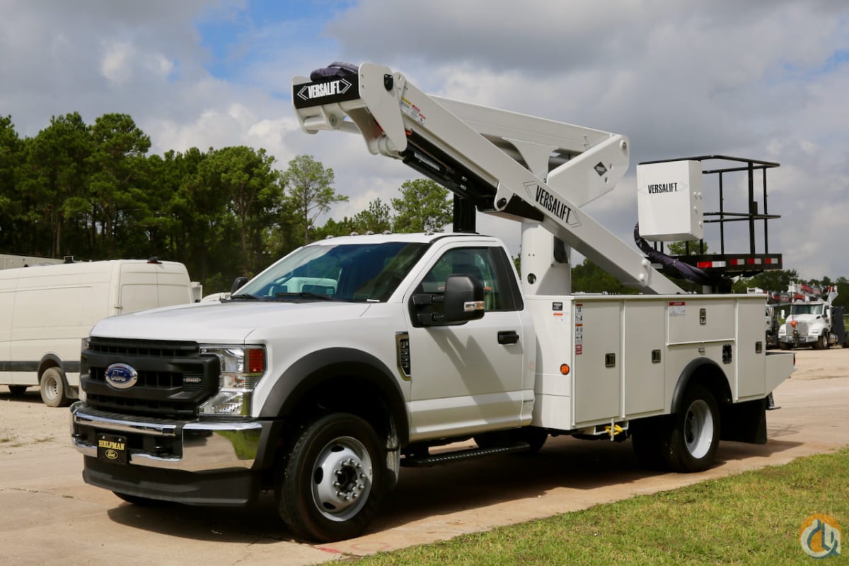 New Versalift Vst 50 Tn Bucket Truck On Ford F 550 Chassis Crane For Sale In