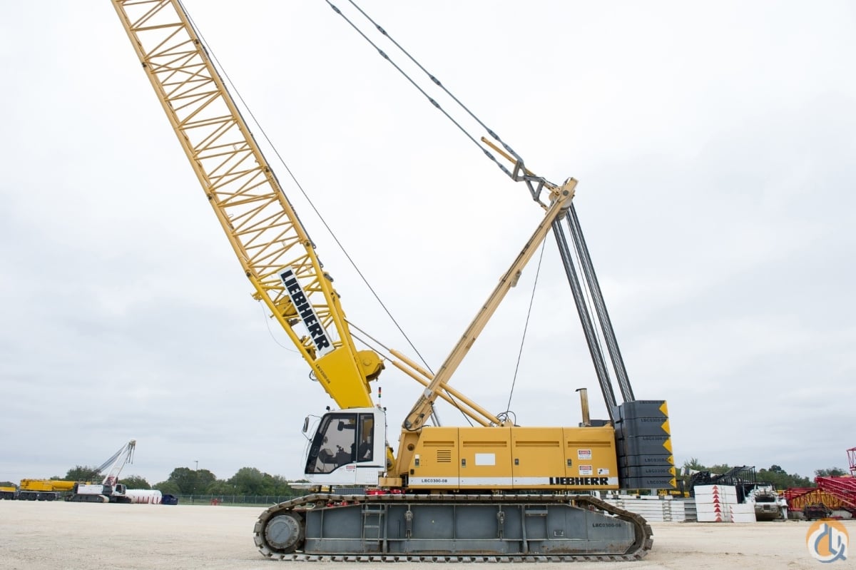 LIEBHERR LR1280 300 TON CRANE WITH LUFFING JIB + DERRICK + BALLAST TRAY ...