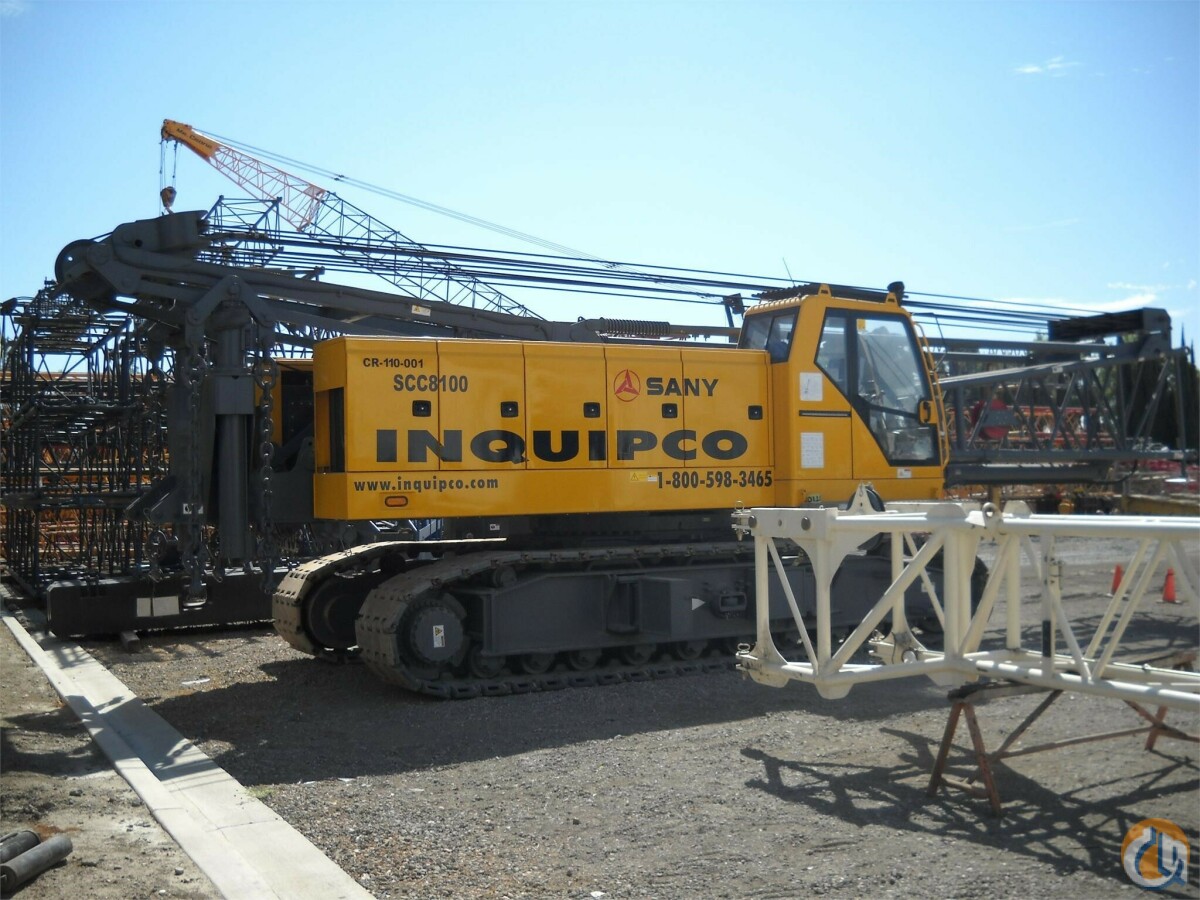 2012 SANY SCC8100 Crane for Sale or Rent in Las Vegas Nevada Crane