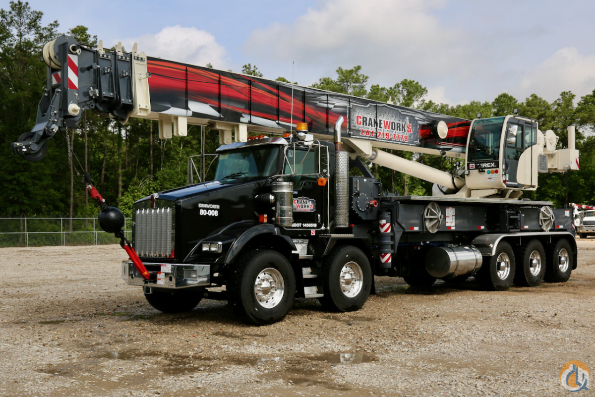 Used 2015 Terex Crossover 8000 Boom Truck Crane With A Kenworth T800
