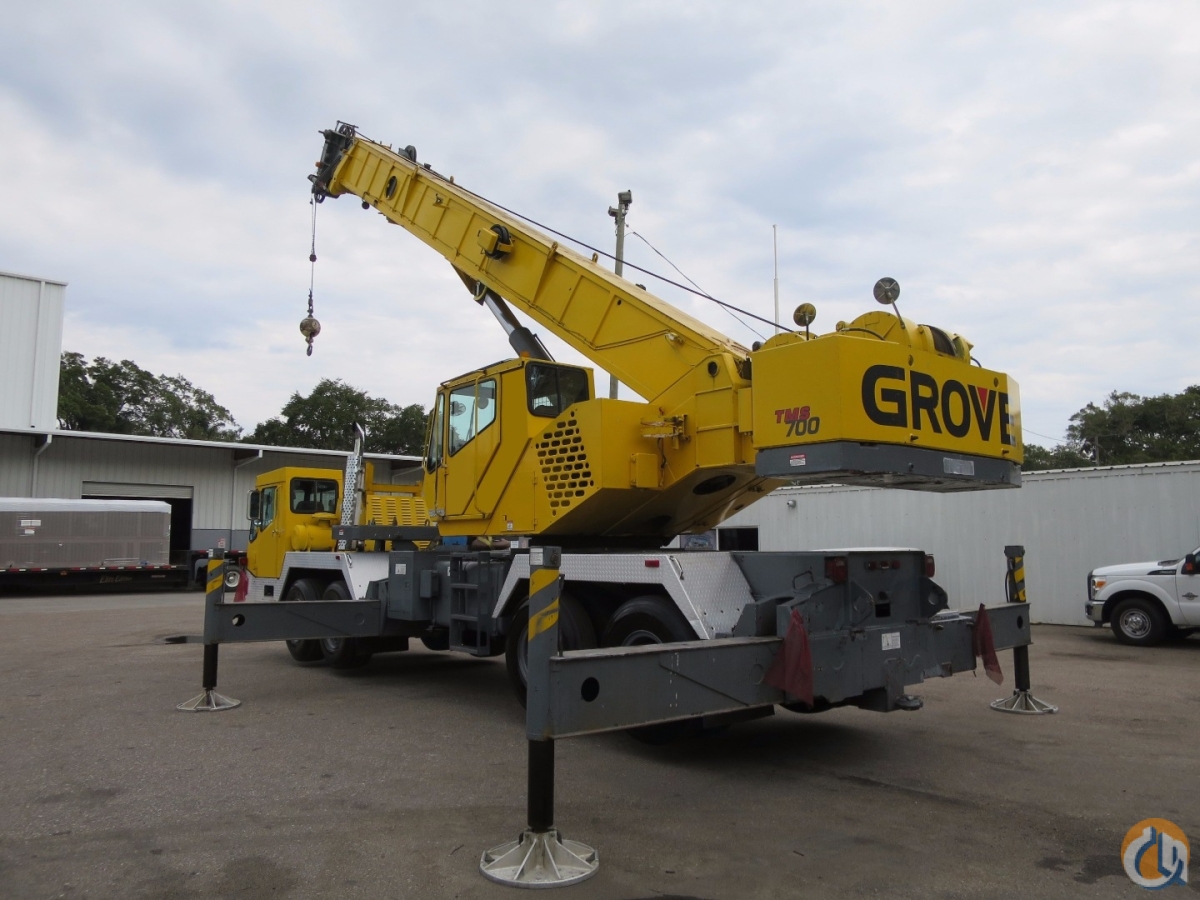 GROVE TMS750B 50 TON HYDRAULIC TRUCK CRANE 110 FEET BOOM PLUS JIB Crane ...