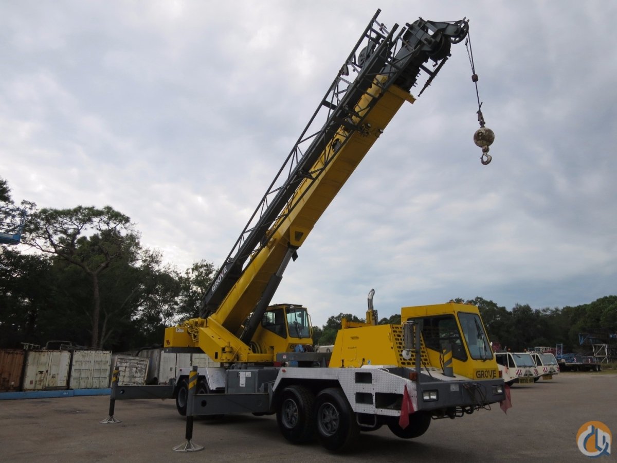 GROVE TMS750B 50 TON HYDRAULIC TRUCK CRANE 110 FEET BOOM PLUS JIB Crane ...