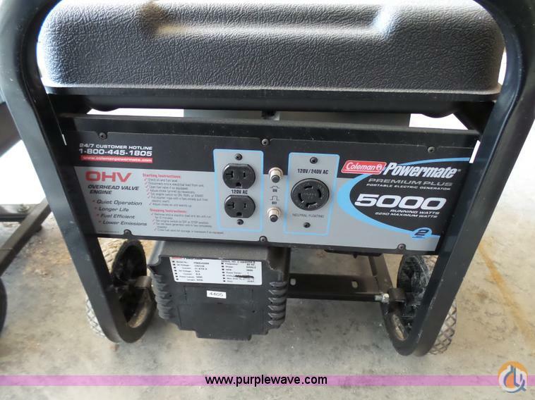 (2) Coleman Powermate 6250 generators Generator Sets COLEMAN POWERMATE