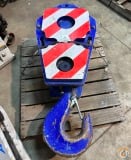 RopeBlock 17.5 US Ton Single 16 Sheave Hook Block Hook Block Crane Part  for Sale in California