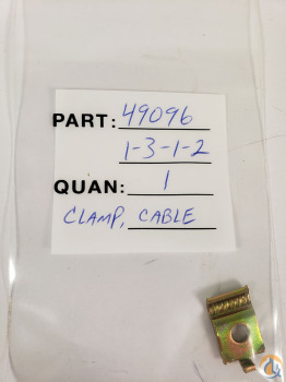 Other Hunter Heater Cable Clamp Miscellaneous Parts Crane Part for Sale in Cleveland Ohio on CraneNetwork.com