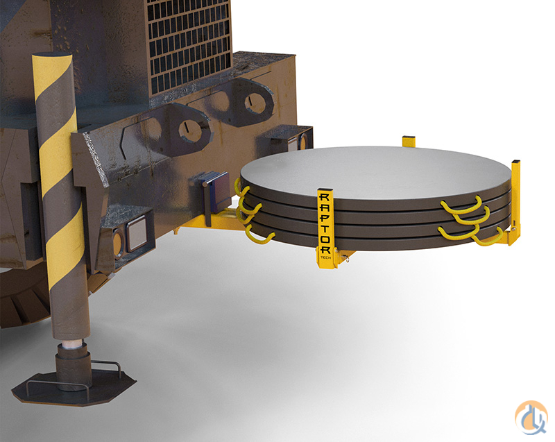 Raptor Tech Outrigger Pad Rack Outrigger Mats Pads and Cribbing Crane